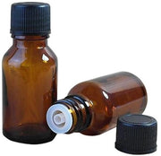 Flessi di viaggio 20ml - 6 pezzi - Vetro ambrato - Tappo di vite nero - Deposito cosmetico - Protezione UV - Ideali per regali - Flessi di conservazione