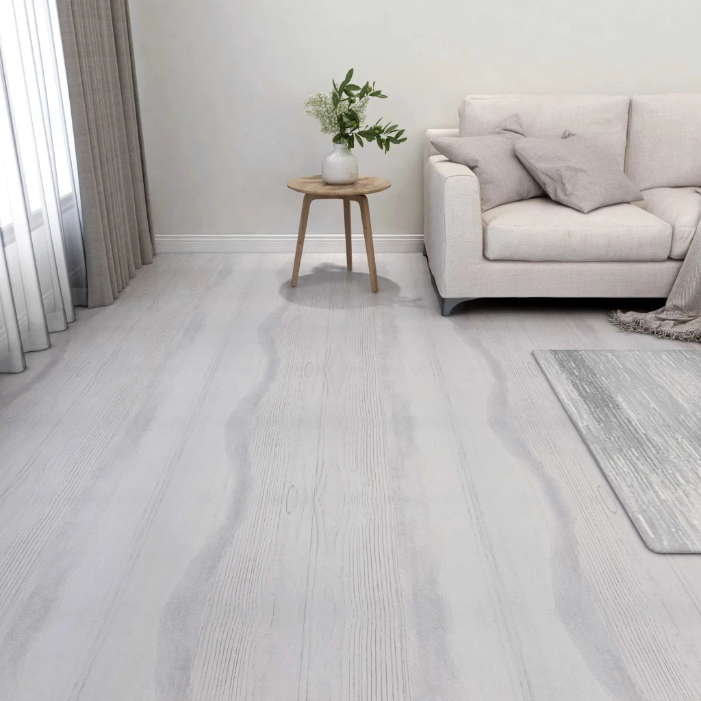 Tavole per Pavimenti 5,11 m2 55 pz PVC Bianco e Grigio Chiaro CFW1369071