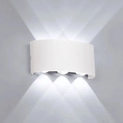 APPLIQUE PLAFONIERA LED 12W FARO FARETTO LAMPADA DA PARETE MURO DOPPIA LUCE 6500K