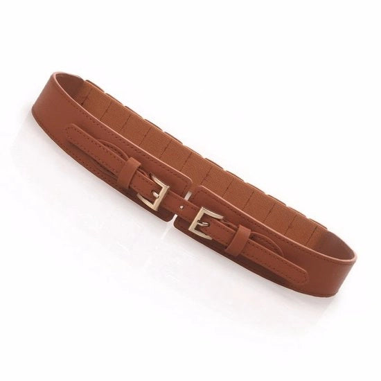 Righe di Cintura Eleganti Doppia Faccia Regolabile Accessorio Alta Qualità Misura Elegante Classica Pelle Nera Sintetica Donna