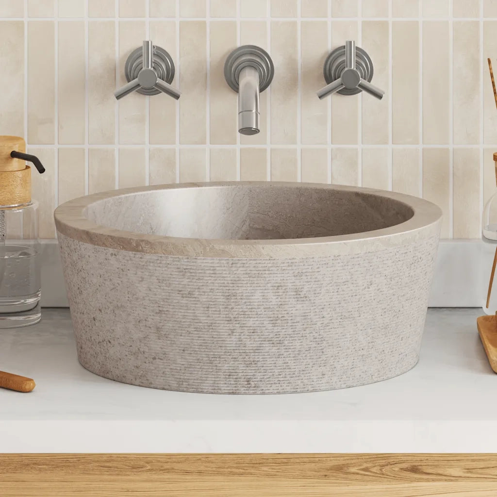 Lavandino Grigio ?40x15 cm in Marmo CFW7415427
