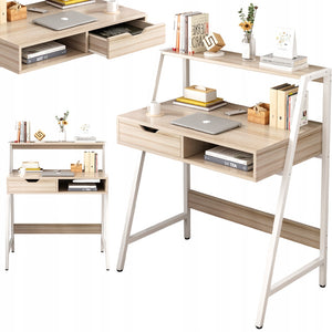 Scrivania Marrone 81x50x100 cm Compatta e Funzionale