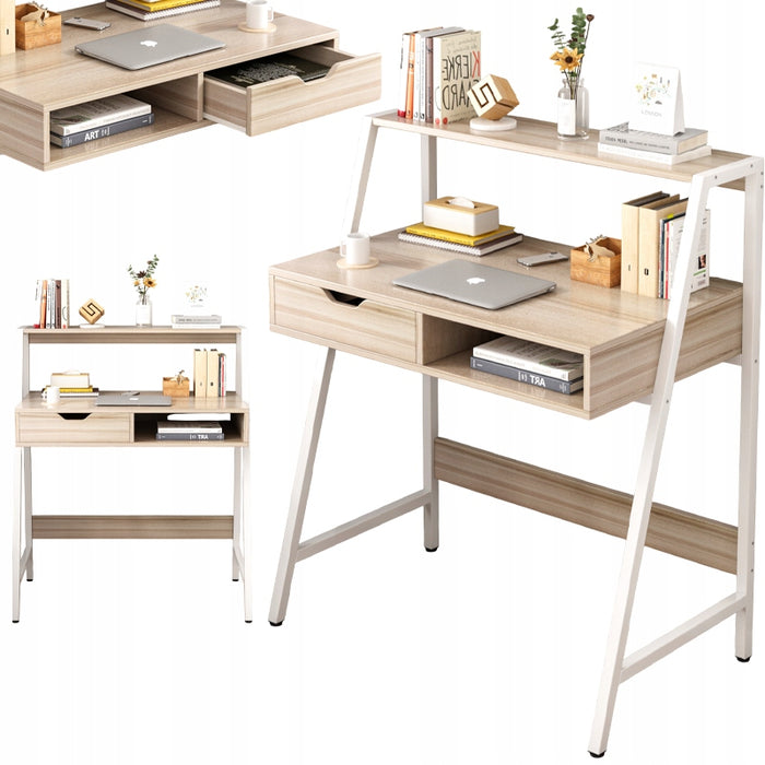 Scrivania Marrone 81x50x100 cm Compatta e Funzionale