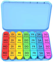 Pillendoos settimana - 7 giorni - 7 compartimenti - Design semplice - Ideale per viaggi - Organizza i farmaci - Cassa per medicinali