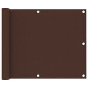 Schermo per balcone schermo per la privacy 75 x 600 cm tessuto Oxford marrone 02_0010237
