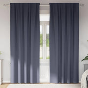 Tende Blackout con Anelli 2 pcs Antracite 260 x 140 cm 4107452