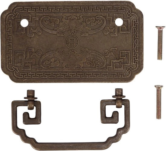 Maniglia di carico per mobili antico in ottone - Pomo di maniglia per mobile - Retro - Dresser - Installazione semplice