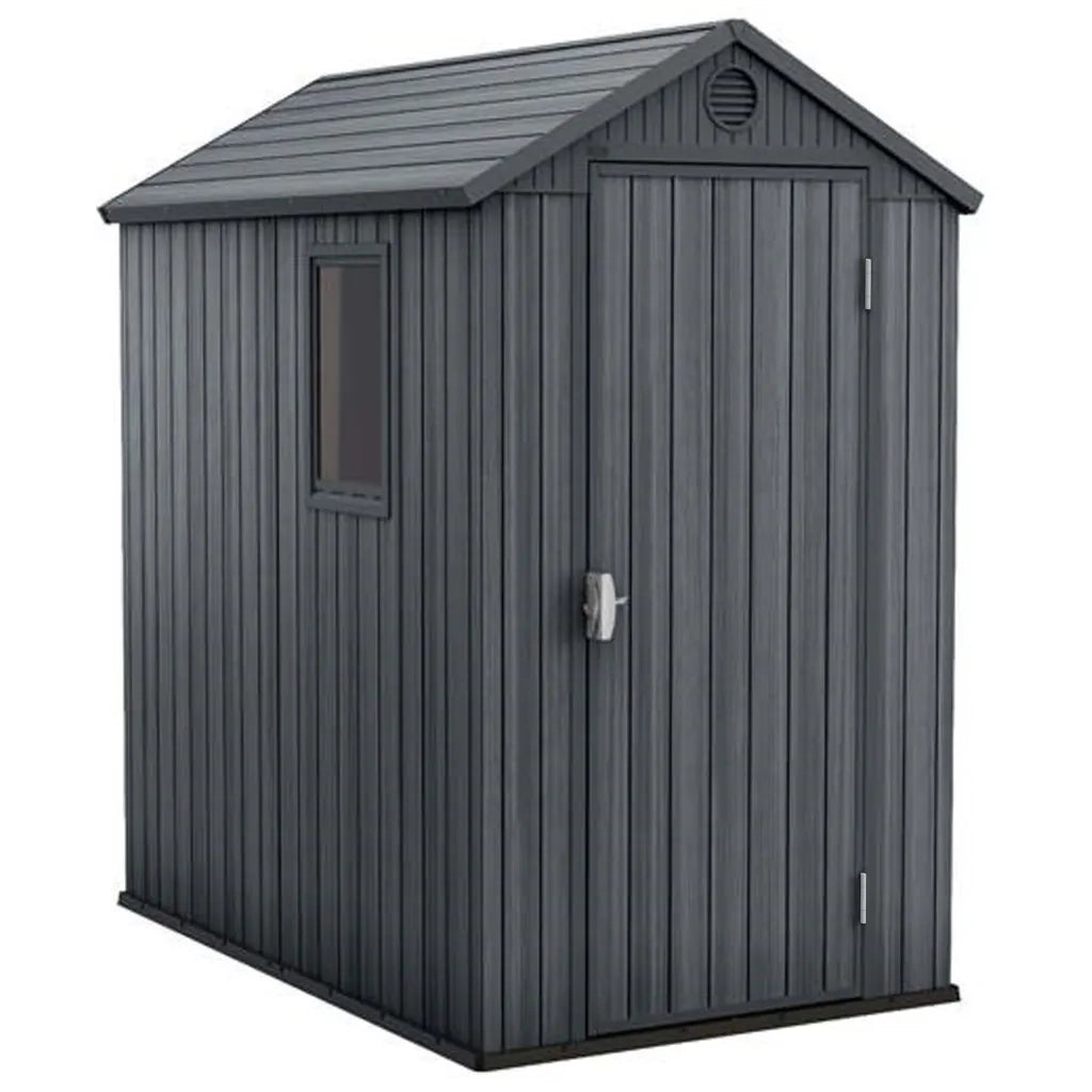 Keter Casetta da Giardino Darwin 46 Aspetto Legno Grigio 432439