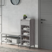 Scarpiera-Scaffale per scarpe Grigio Sonoma 40x36x105 cm in Legno Multistrato 863290