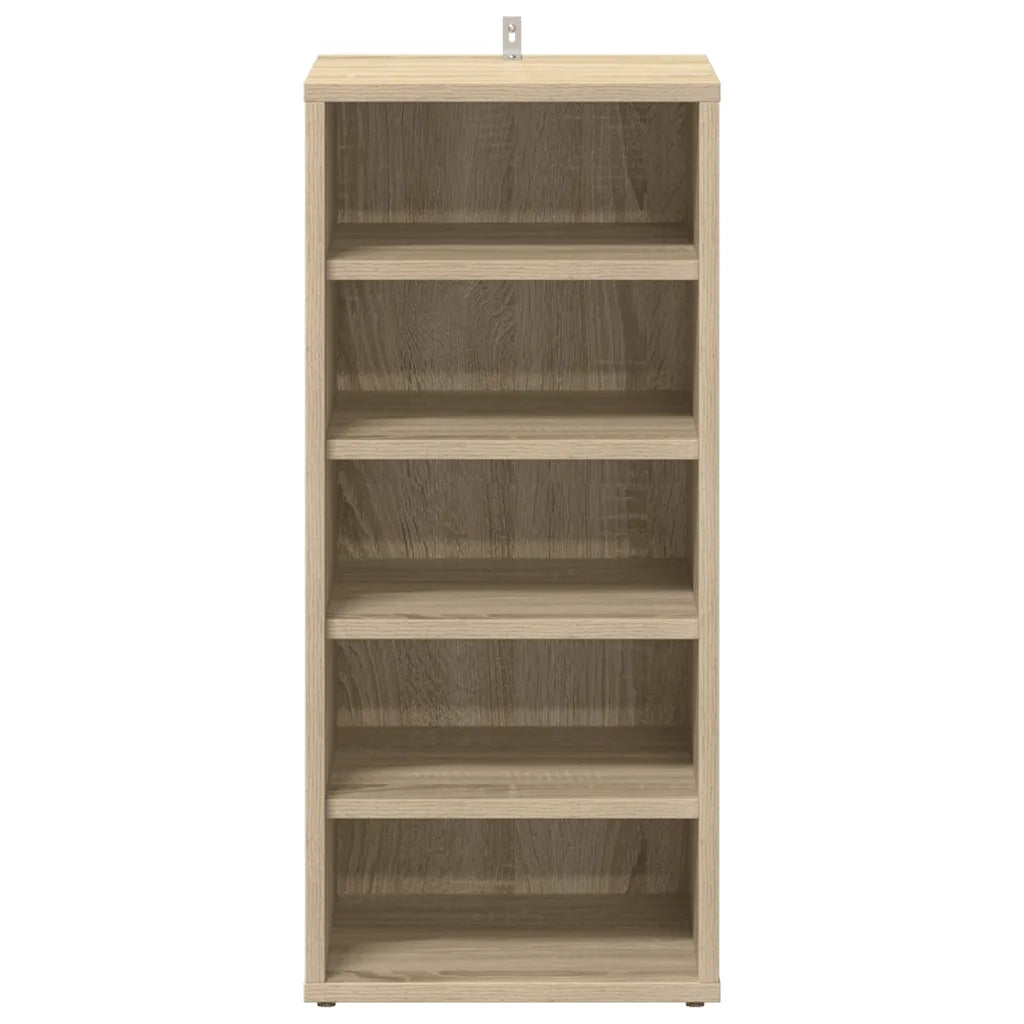 Scarpiere 2 pz-Set di 2 Scaffale per scarpe Rovere Sonoma 31,5x35x70 cm in Truciolato