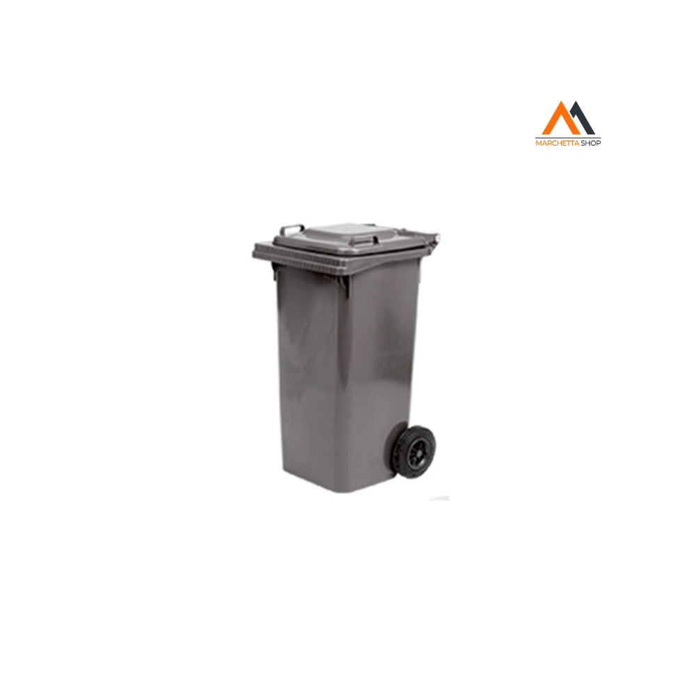 BIDONE IMMONDIZIA CARRELLATO Lt. 120 - cm 55 x 50 x 94 grigi