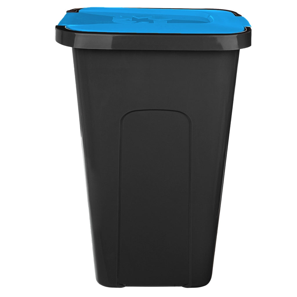 Cestino per rifiuti KADAX da 30 litri, contenitore per la raccolta differenziata con coperchio.