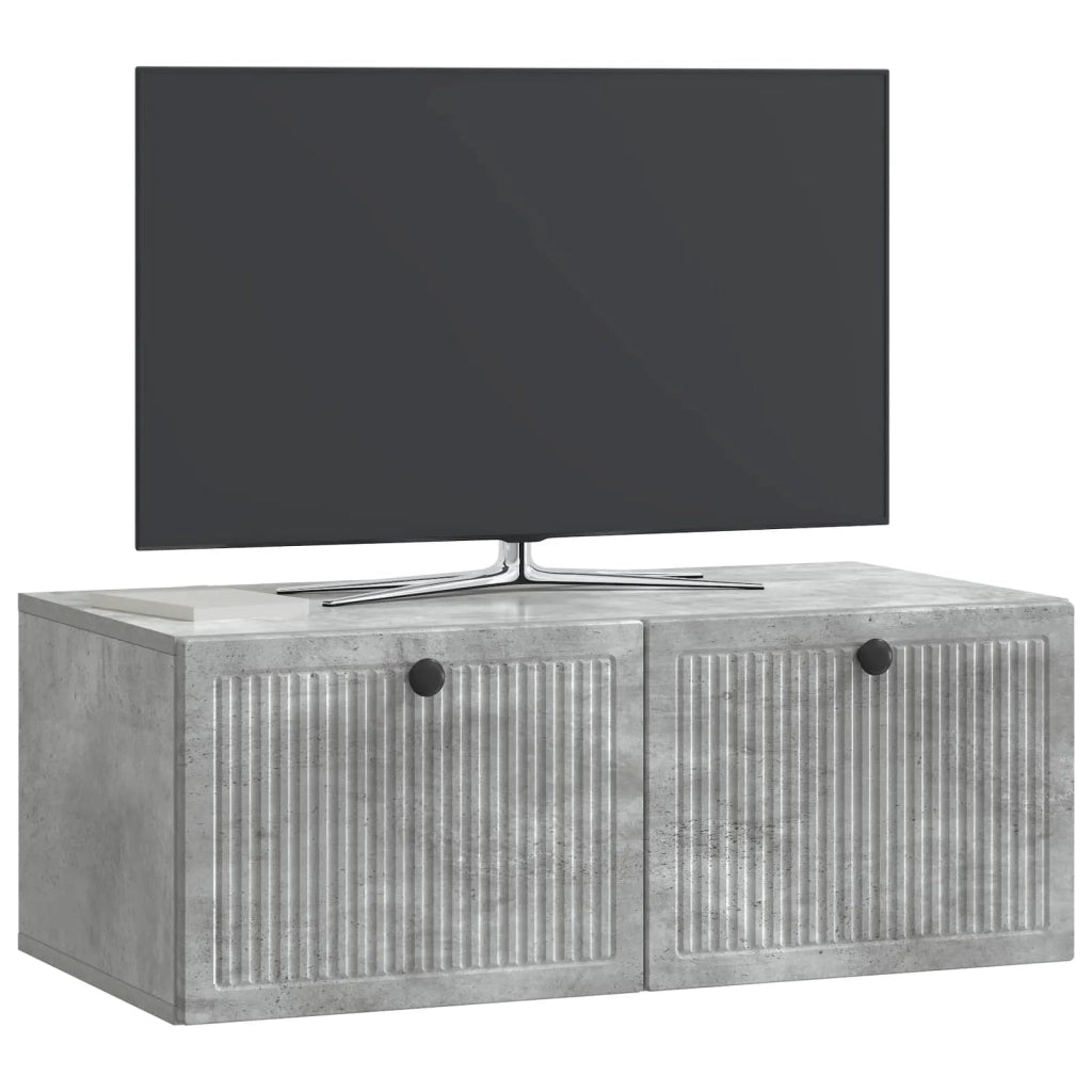 Mobile Porta TV da Muro Grigio Cemento 78,5 x 41 x 30 cm 898008