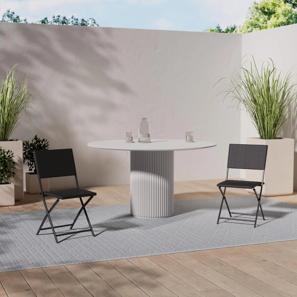Set 4 Sedie Pieghevoli Carico Max. 120 kg Salvaspazio Leggere & Portatili Resistenti da Esterno Interno Balcone Campeggio