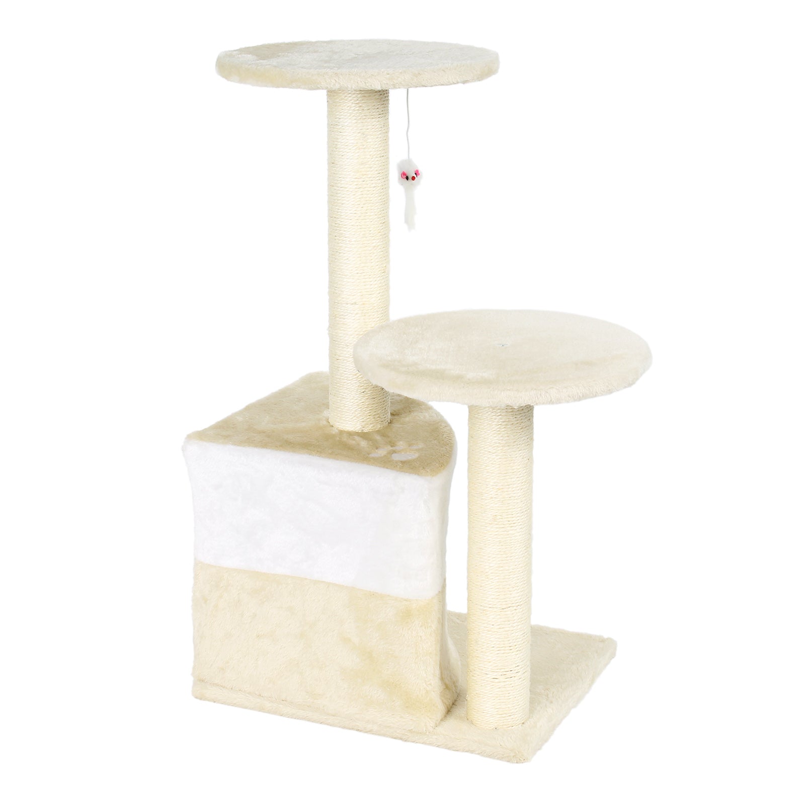 Albero tiragraffi per gatti beige 71 cm Albero per arrampicarsi Tiragraffi Gatto