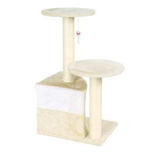 Albero tiragraffi per gatti beige 71 cm Albero per arrampicarsi Tiragraffi Gatto
