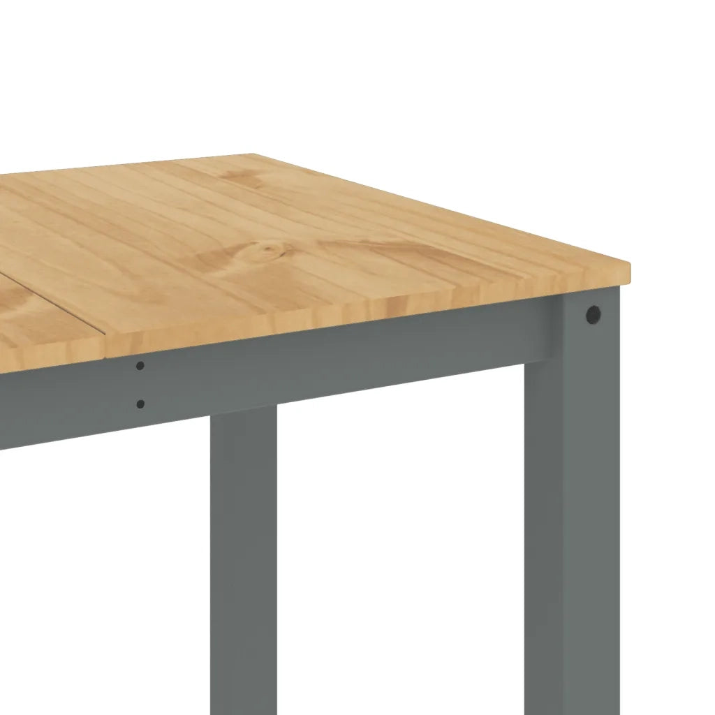 Tavolo da Pranzo PANAMA Grigio 160x80x75 cm Legno Massello Pino 4005706