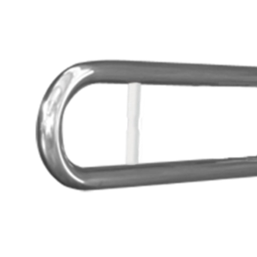 Maniglione barra con piastra lunga e porta rotolo cm 80 inox satinato