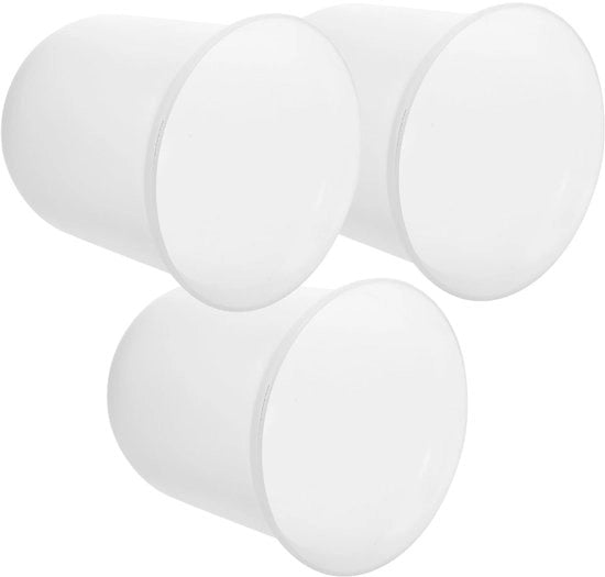 Set di 3 toilet borsette con sistema di schiuma automatico, hanger e becher per borsetta di toilette, borsetta di toilette, borsetta di pulizia per toilette in plastica, riciclabile