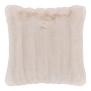 Cuscino Galena in pelliccia sintetica bianco panna 45×45 cm