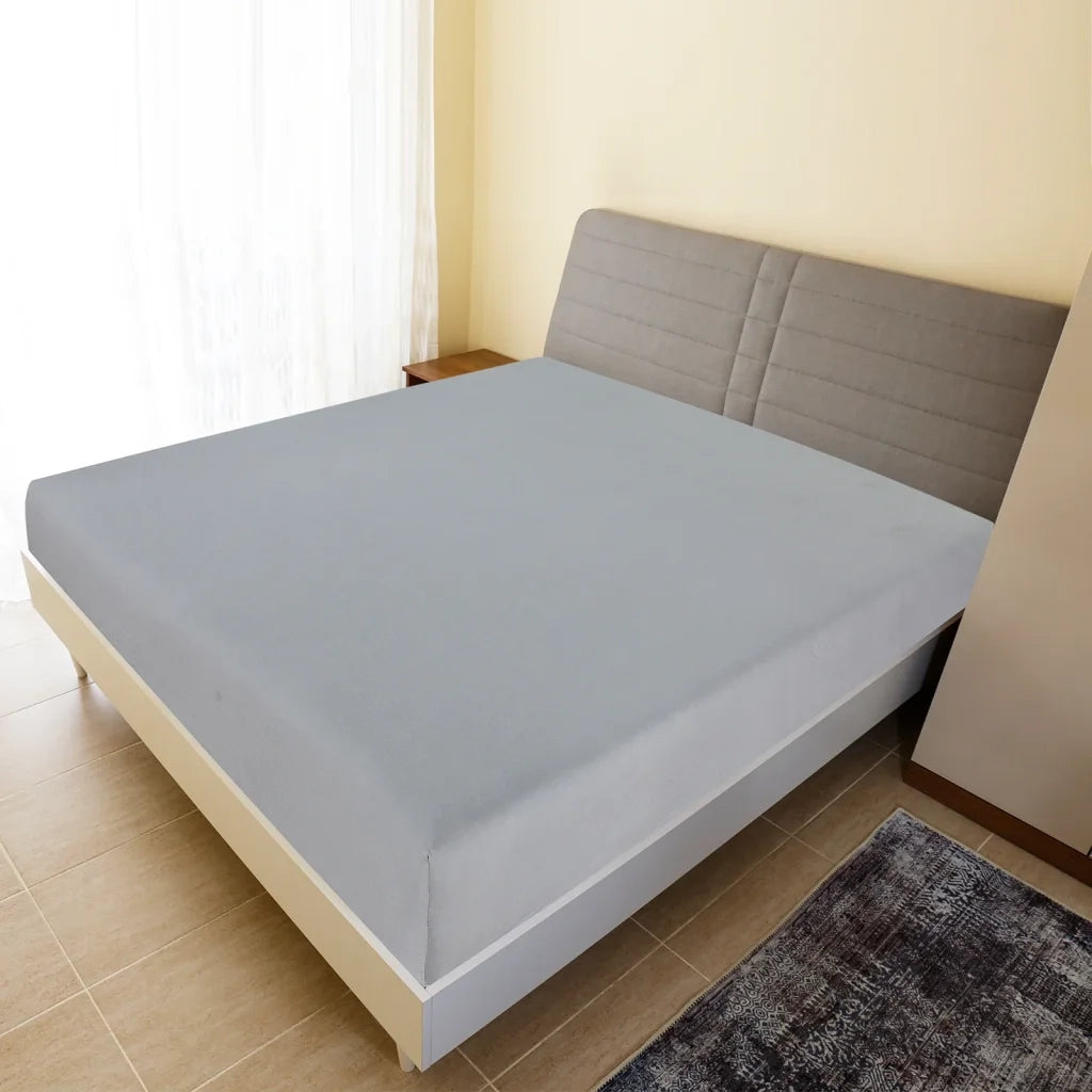Lenzuolo con Angoli Jersey Grigio 90x200 cm Cotone CFW1971880