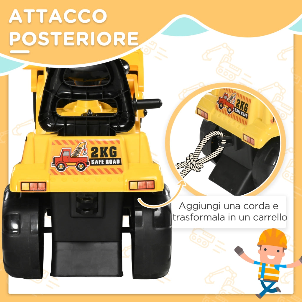 Casetta per Bambini con Suoni e Contenitore ¨C Zephmum ¨C 83x27x39 cm Giallo Nero