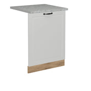 Pannello frontale della lavastoviglie R-Line Bianco rustico/Rovere dorato 60 cm, PL Marmo Vicco