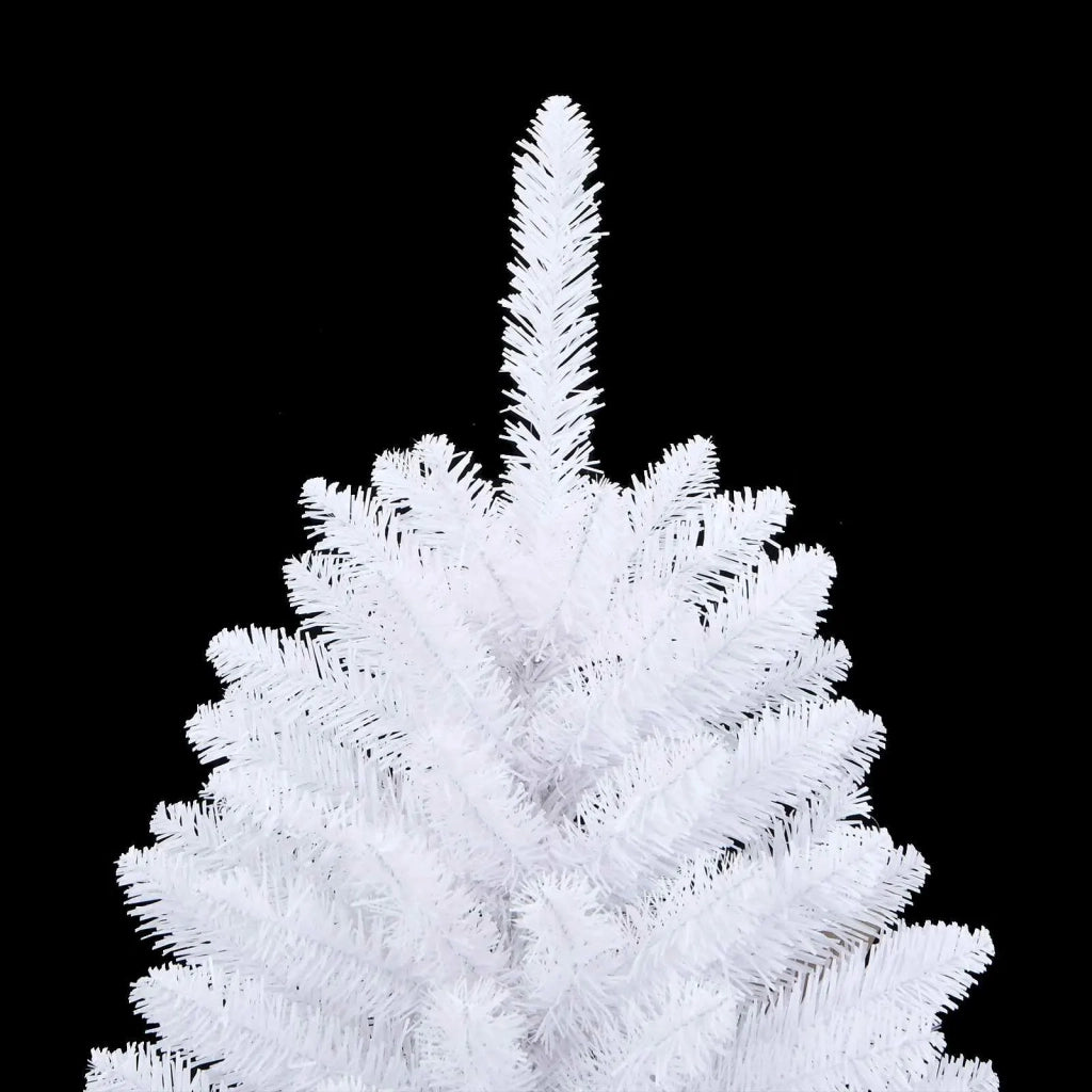 Albero di Natale Artificiale con Rami Pieghevoli Bianco 150 cm