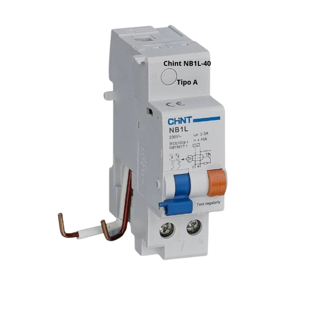 Chint blocco differenziale accoppiabile serie nb1l‑40 per interruttori nb1 *** tipo di differenziale tipo a, confez...