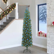 Albero di Natale artificiale con 300 LED Verde 240 cm 3394976
