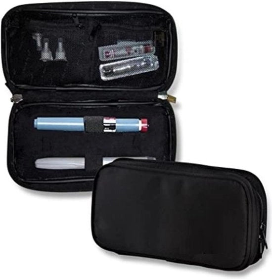 Borsa di Isolamento per Diabete - Borsa per Diabete - Tasca per Diabete - Nero