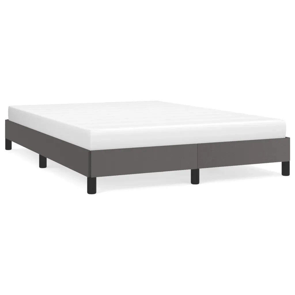 Giroletto-Struttura Letto Grigio 140x190 cm in Similpelle 931736