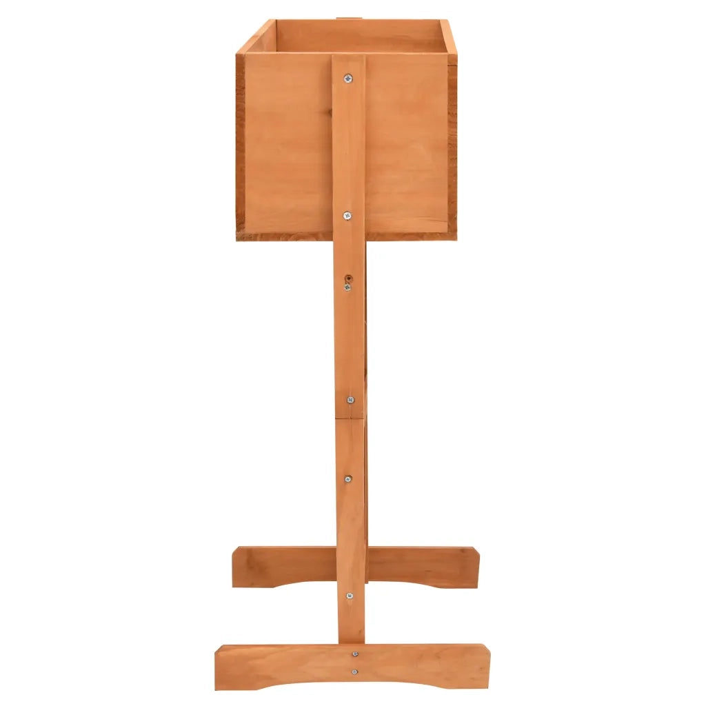Fioriera | Cassetta per fiori | Vaso con Traliccio Arancione 45x30x74 cm Massello di Abete