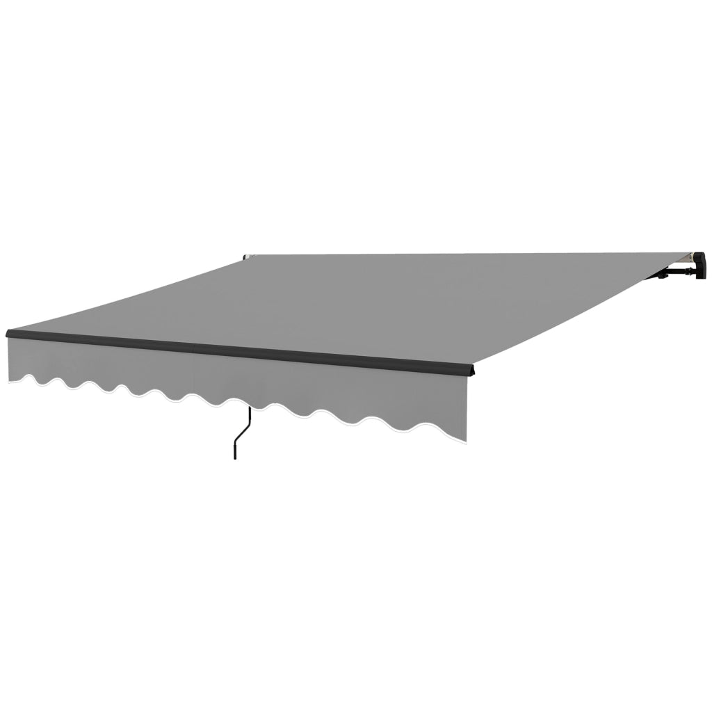 Toldo Retraibile in Alluminio per Finestre e Porte ¨C zephmum ¨C Grigio 360x220 cm