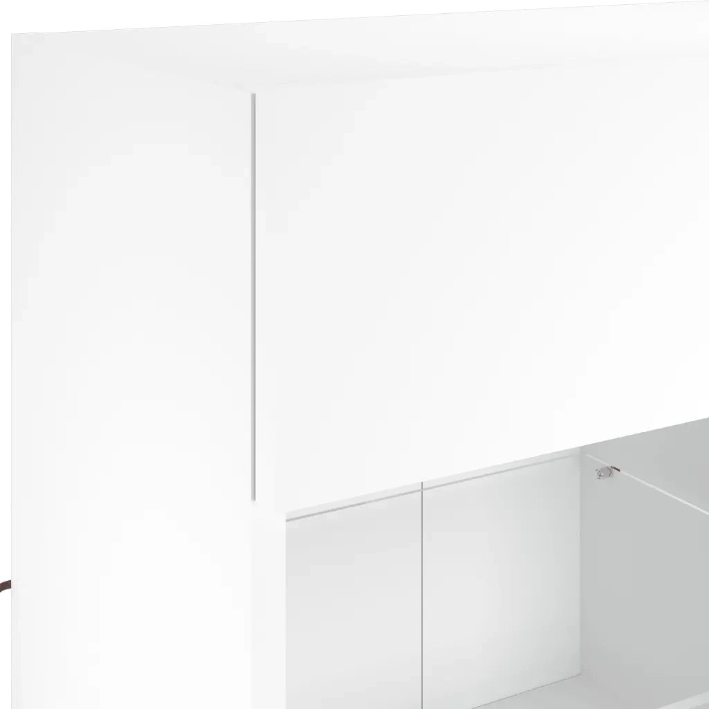 Mobile TV a Parete con Luci LED Bianco 78,5x30x60,5 cm 837099