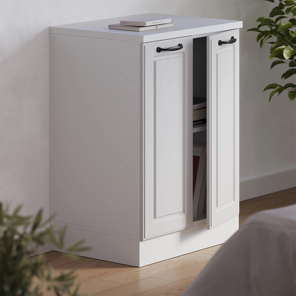 Mobile per mansarda Rion Bianco rustico/Bianco 60 x 83.8 cm senza inclinazione con 2 ante Vicco
