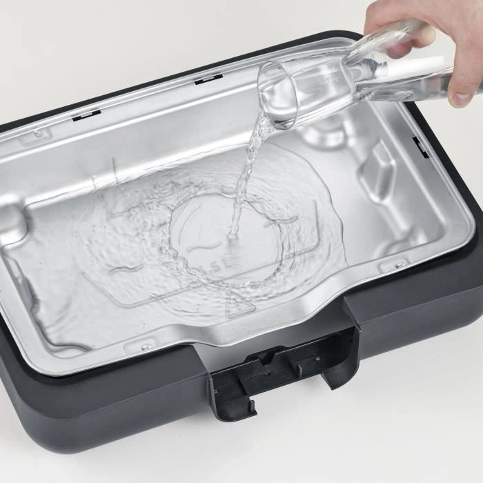 Barbecue elettrico da tavolo - SEVERIN - PG8556 - Plancha grill con piastra rigata antiaderente