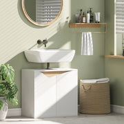 MOBILE SOTTO LAVABO Bianco con ante soft-close, per lavabo a parete