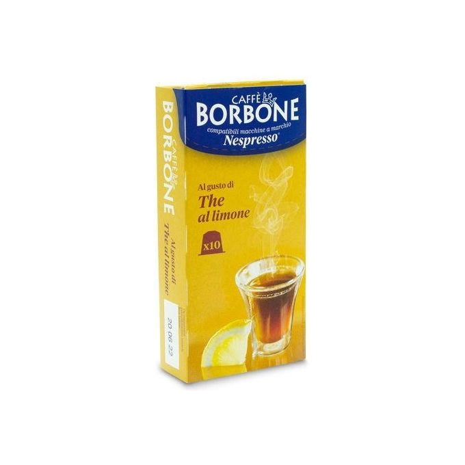 Caffè Borbone Capsule per Nespresso Tè al gusto di limone Capsule di tè 10 pz