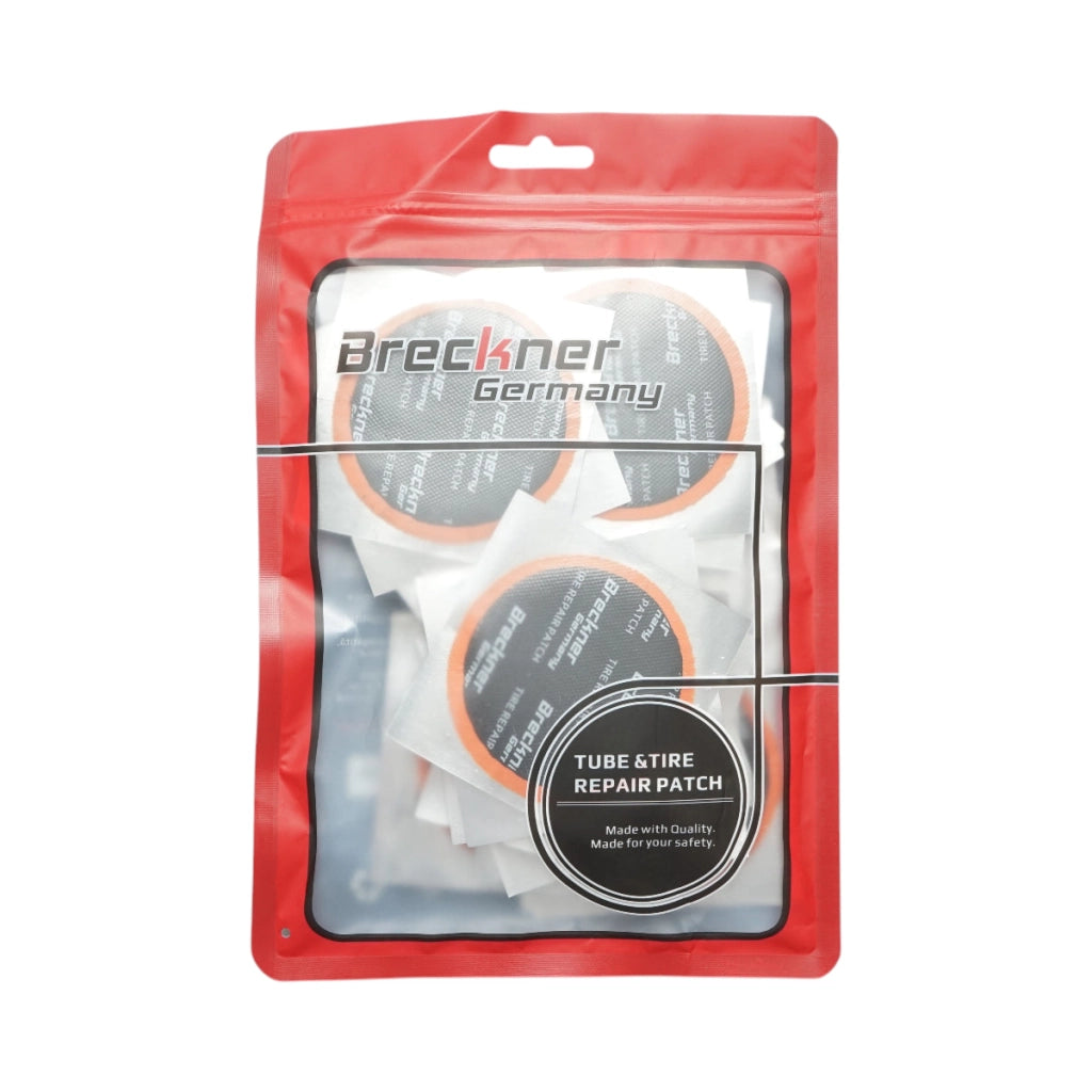 Toppe vulcanizzanti rotonde universali da 70 mm per camere d'aria, set da 25 pezzi Breckner Germany