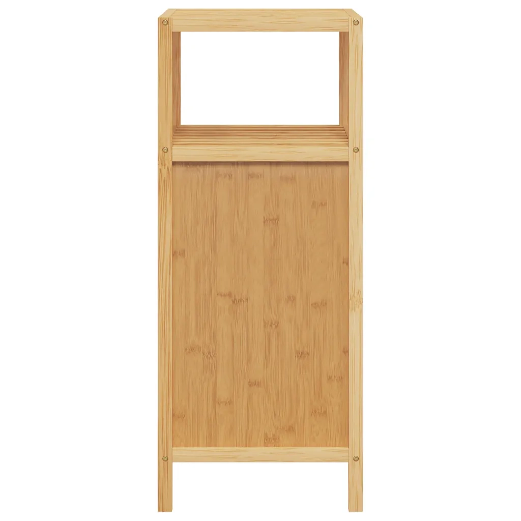 Mobiletto da bagno classico con ripiano 36 x 33 x 87 cm salvaspazio ed elegante realizzato in bambù naturale 02_0047569
