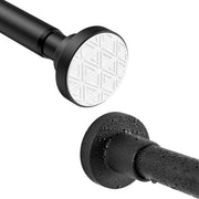 Maniglia per tende in acciaio inox 304 senza foro, estensibile 48-133cm, antiscivolo, a telescopio, corrosione resistente.