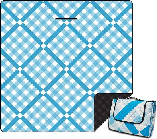 Ombrello per picnic acqua resistente XXL - impermeabile e resistente ai sassi - pieghevole e lavabile - 200 x 200 cm Piuma per picnic