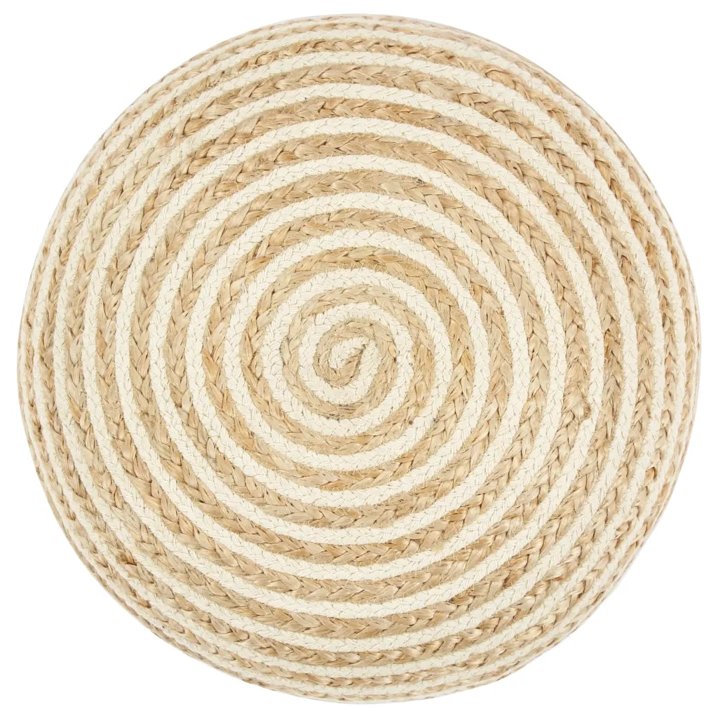 Pouf Lavorato a Mano 45x30 cm in Juta cod mxl 68398