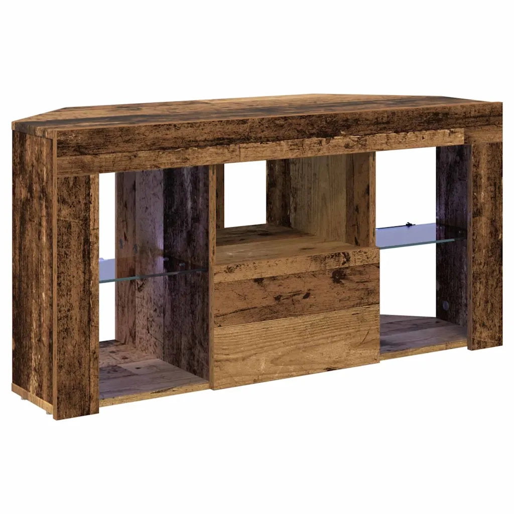 Mobile TV LED Angolare Legno vecchio 100 x 40 x 50 cm 889803