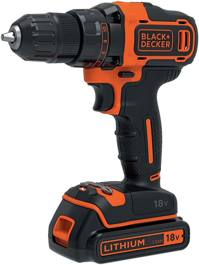 Trapano Avvititatore B+D 18V Litio + Val - Black E Decker
