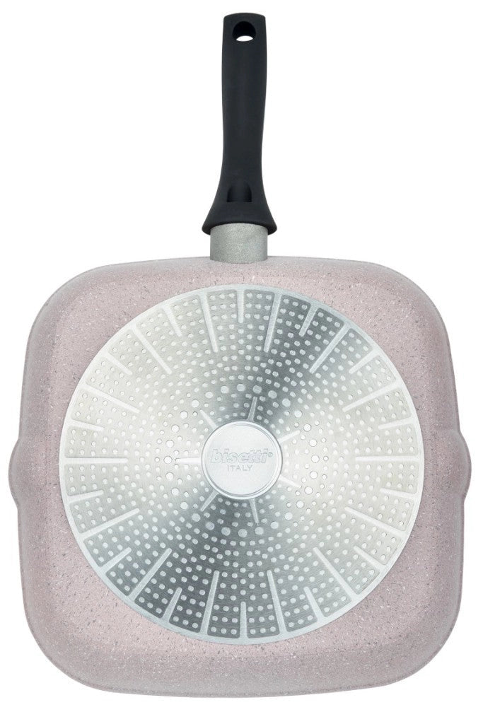 Batteria di Pentole 6 Pezzi Antiaderente Induzione Bisetti Stonerose