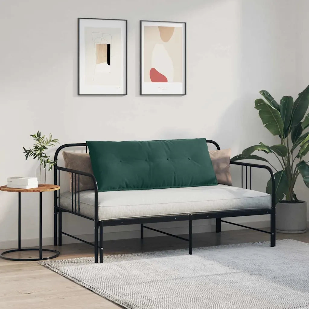 Cuscino per Schiena Verde Scuro 120 x 50 cm Tessuto in Cords 42014806