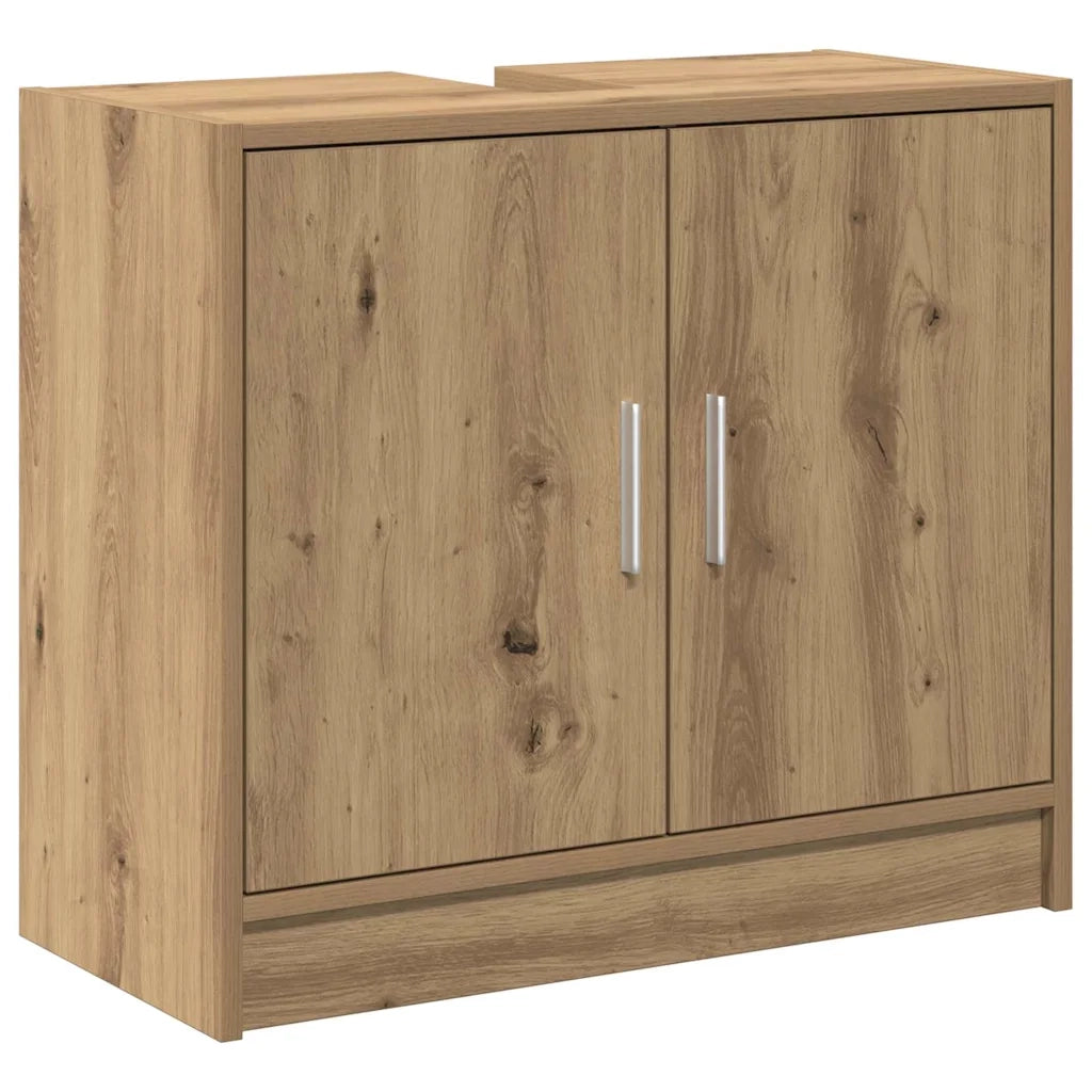 Mobile da Bagno | Armadio da bagno con porta Rovere artigianale 63 x 29 x 55 cm