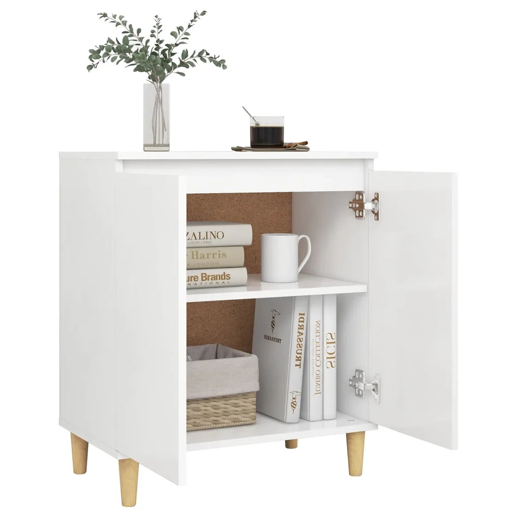 Credenza Bianca 103,5x35x70 cm in Legno Multistrato 806067
